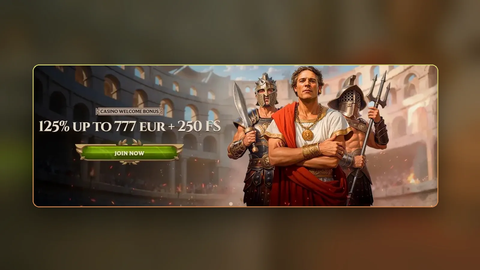 Il banner del bonus di benvenuto di Lanista con il pulsante verde per iscriversi
